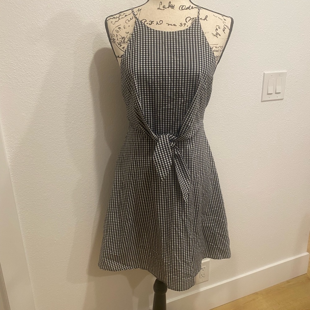 Maitai Dress (M) checkered